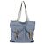 PRADA Tote Bag aus Nylon hellblau silber authentisch 147999 - Ansicht 2