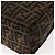 FENDI Borsa Tote Mamma Baguette in Tela Zucca Nera Argento Marrone Auth 145493 Nero - vista 16
