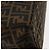 FENDI Borsa Tote Mamma Baguette in Tela Zucca Nera Argento Marrone Auth 145493 Nero - vista 9