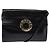 Céline Borsa a Spalla CELINE Circle in Pelle Nera e Oro Auth 145014 Nero D'oro