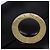 Céline Borsa a Spalla CELINE Circle in Pelle Nera e Oro Auth 145014 Nero D'oro - vista 18