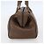 Borsa a mano FENDI in pelle marrone dorato Auth kk558 D'oro - vista 4