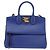 Borsa a mano in pelle Gancini Studio Salvatore Ferragamo 2 in 1 Blu Oro Auth 144870 D'oro - vista 13