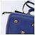Borsa a mano in pelle Gancini Studio Salvatore Ferragamo 2 in 1 Blu Oro Auth 144870 D'oro - vista 15