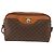 Céline Borsa a Spalla in Tela Macadam CELINE PVC Marrone Oro Auth 148213 D'oro - vista 13
