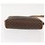 Céline Borsa a Spalla in Tela Macadam CELINE PVC Marrone Oro Auth 148213 D'oro - vista 5