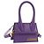 Mini borsa a mano in pelle 2 in 1 Jacquemus viola oro Auth 128506M D'oro Porpora