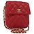 CHANEL Borsa a Spalla Matelassé in Pelle di Agnello Rossa Oro CC Auth 147088 Rosso D'oro