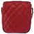 CHANEL Borsa a Spalla Matelassé in Pelle di Agnello Rossa Oro CC Auth 147088 Rosso D'oro - vista 2