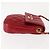 CHANEL Borsa a Spalla Matelassé in Pelle di Agnello Rossa Oro CC Auth 147088 Rosso D'oro - vista 3