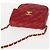 CHANEL Borsa a Spalla Matelassé in Pelle di Agnello Rossa Oro CC Auth 147088 Rosso D'oro - vista 6