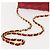 CHANEL Borsa a Spalla Matelassé in Pelle di Agnello Rossa Oro CC Auth 147088 Rosso D'oro - vista 7