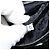 PRADA Borsa a mano in nylon nero argento Auth 150413 - vista 12