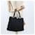 PRADA Borsa a mano in nylon nero argento Auth 150413 - vista 23