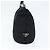 PRADA Borsa a mano in nylon nero argento Auth 150413 - vista 3