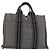 Hermès HERMES Borsa Fourre Tout PM Tela Grigia Argento Auth 144332 Marrone