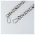 LOUIS VUITTON Cintura a Spalla in Catena Metal 23,2"" Argento LV Auth 150649 - vista 3