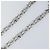 LOUIS VUITTON Cintura a Spalla in Catena Metal 23,2"" Argento LV Auth 150649 - vista 4