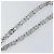 LOUIS VUITTON Cintura a Spalla in Catena Metal 23,2"" Argento LV Auth 150649 - vista 8