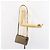 Céline Borsa a Spalla in Tela Macadam CELINE Beige Oro Auth ep11932 D'oro - vista 22