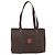 Céline CELINE Macadam Canvas Tote Bag PVC Braun Gold Auth ep11810 Golden