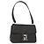 Borsa a Spalla Salvatore Ferragamo Vala in Pelle Nera Argento Autentica 152882