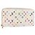 LOUIS VUITTON Monogram Multicolor Zippy Wallet Wallet White M60241 Auth BA6676