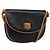 Céline Borsa a Spalla in Pelle Blu Navy Oro Auth BA6575 D'oro