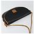 Céline Borsa a Spalla in Pelle Blu Navy Oro Auth BA6575 D'oro - vista 6