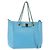 Borsa Vala Chain in pelle Salvatore Ferragamo 2 in 1 blu chiaro oro Auth bs29835 D'oro