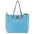 Borsa Vala Chain in pelle Salvatore Ferragamo 2 in 1 blu chiaro oro Auth bs29835 D'oro - vista 13