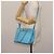 Borsa Vala Chain in pelle Salvatore Ferragamo 2 in 1 blu chiaro oro Auth bs29835 D'oro - vista 23