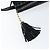 BALLY Bolso de mano de cuero negro y dorado Auth BA6600 - vista 10