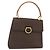 Céline Borsa a mano in tela Macadam CELINE in pelle PVC marrone oro Auth 156125 D'oro