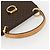 Céline Borsa a mano in tela Macadam CELINE in pelle PVC marrone oro Auth 156125 D'oro - vista 7