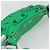 BALENCIAGA Luca Goal XS Borsa a Spalla in Pelle Verde Argento 671309 Auth 158884SAM - vista 6