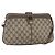 GUCCI GG Supreme Web Sherry Line Bag PVC Beige Red 904 02 043 Auth 151491