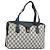Borsa a mano GUCCI GG Supreme Sherry Line PVC Blu Navy Rosso 41 02 079 Auth 155654