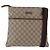 Borsa a spalla GG Supreme in PVC beige e argento di GUCCI 141626 Auth ka605