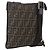 Borsa a Spalla FENDI in Tela Zucca Nera Marrone Oro Auth 156175 Nero D'oro