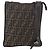 Borsa a Spalla FENDI in Tela Zucca Nera Marrone Oro Auth 156175 Nero D'oro - vista 2