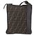 Borsa a Spalla FENDI in Tela Zucca Nera Marrone Oro Auth 156175 Nero D'oro - vista 3