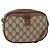Borsa Sherry Line GG Supreme Web di GUCCI in PVC beige e rosso 007 58 6112 9411 Auth BA8618