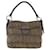 Bolso de Hombro PRADA de Nylon y Cuero Gris Auth ka788 Castaño - vista 13