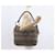 Bolso de Hombro PRADA de Nylon y Cuero Gris Auth ka788 Castaño - vista 24