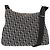 Borsa a Spalla in Tela Trotter Christian Dior Nera Argento Auth 153644 Nero