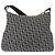 Borsa a Spalla in Tela Trotter Christian Dior Nera Argento Auth 153644 Nero - vista 3