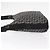 Borsa a Spalla in Tela Trotter Christian Dior Nera Argento Auth 153644 Nero - vista 5