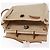 Hermès HERMES Mochila Herbag Lona Cuero Beige Plata Auth bs31446 - vista 20