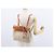 Hermès HERMES Mochila Herbag Lona Cuero Beige Plata Auth bs31446 - vista 25
